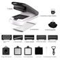 Black Multifunctional Vegetable Slicer - Manual Kitchen Cutter with Adjustable Blades for Slicing, Dicing, V888-ELOSUNG43950
