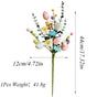 2-Piece Daisy eucalyptus leaves Easter Artificial Floral Arrangement with Decorative Egg Accents - V888-ELOSUNG43995