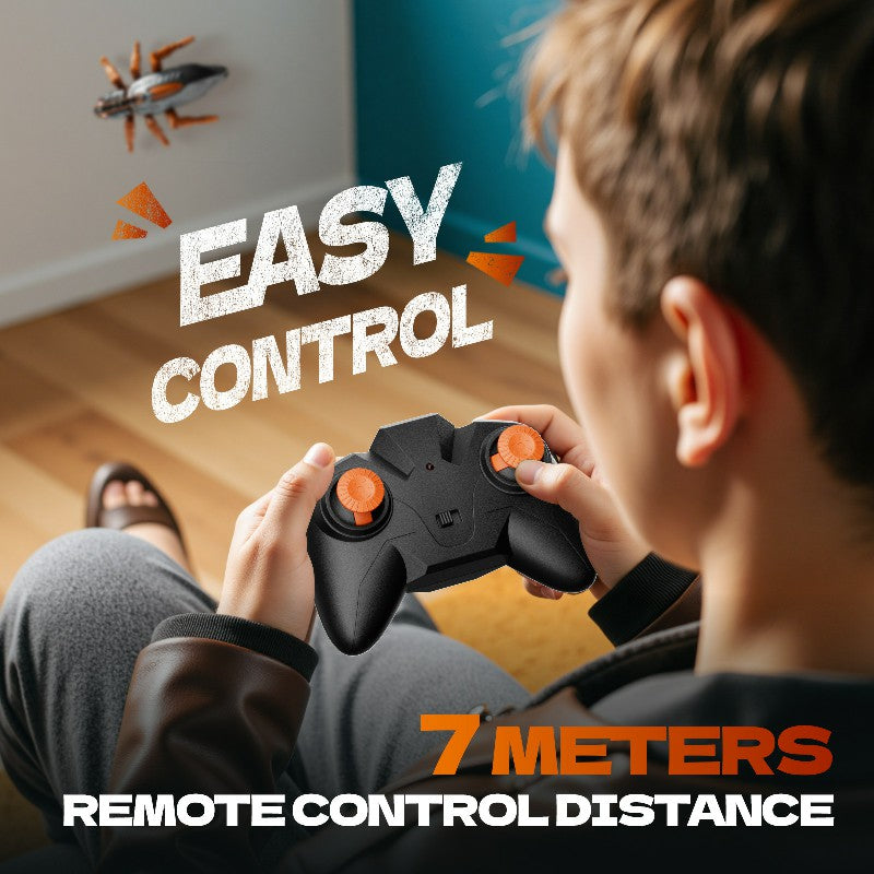 RC Wall Climbing Cockroach Toy Realistic Anti-Gravity Remote Control Bug 360 Stunt Rotation Rechargeable V888-ELOSUNG44002