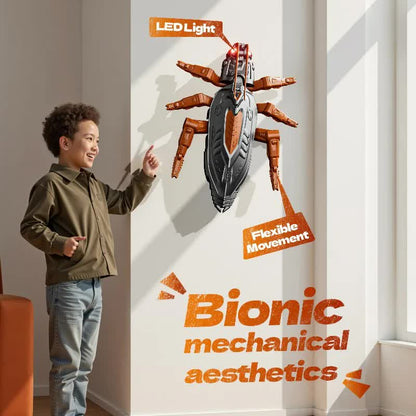 RC Wall Climbing Cockroach Toy Realistic Anti-Gravity Remote Control Bug 360 Stunt Rotation Rechargeable V888-ELOSUNG44002