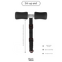 Portable Sit-Up Assistant Bar Door & Bed Anchor Core Trainer Adjustable Ab Workout Equipment Black V888-ELOSUNG44033