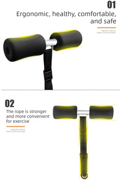 Portable Sit-Up Assistant Bar Door & Bed Anchor Core Trainer Adjustable Ab Workout Equipment Black V888-ELOSUNG44033