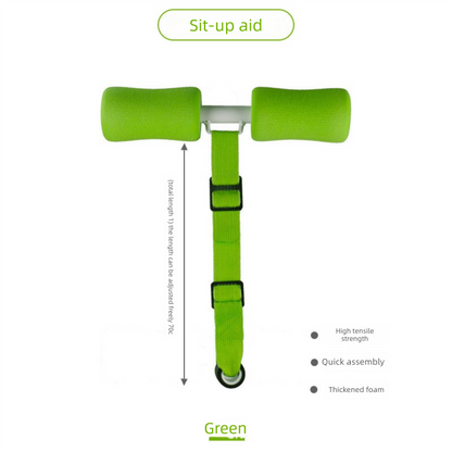 Portable Sit-Up Assistant Bar Door & Bed Anchor Core Trainer Adjustable Ab Workout Equipment Green V888-ELOSUNG44037