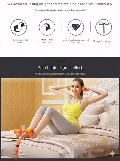 Portable Sit-Up Assistant Bar Door & Bed Anchor Core Trainer Adjustable Ab Workout Equipment Green V888-ELOSUNG44037