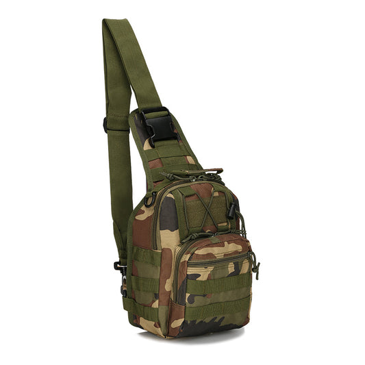 Tactical Sling Bag Jungle Camo 600D Waterproof Crossbody Backpack MOLLE EDC Shoulder Pack for Hiking Outdoor V888-ELOSUNG44041