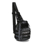 Tactical Sling Bag Black Python Camo 600D Waterproof Crossbody Backpack MOLLE EDC Shoulder Pack for Urban V888-ELOSUNG44043