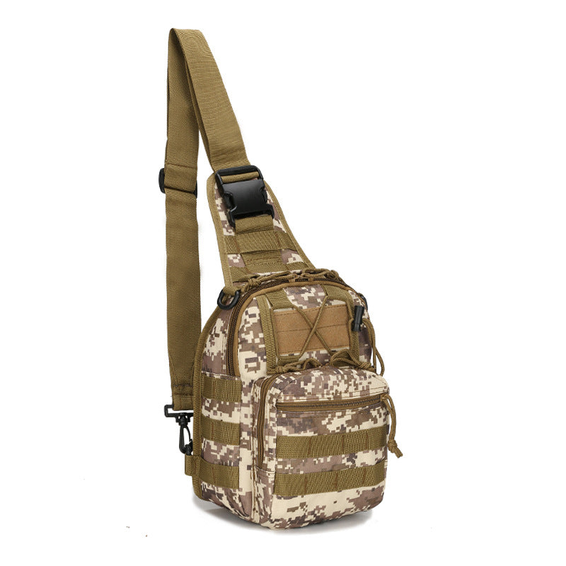 Tactical Sling Bag Desert Digital Camo 600D Waterproof Crossbody Backpack MOLLE EDC Shoulder Pack for Outback V888-ELOSUNG44046