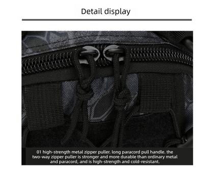 Tactical Sling Bag Desert Digital Camo 600D Waterproof Crossbody Backpack MOLLE EDC Shoulder Pack for Outback V888-ELOSUNG44046