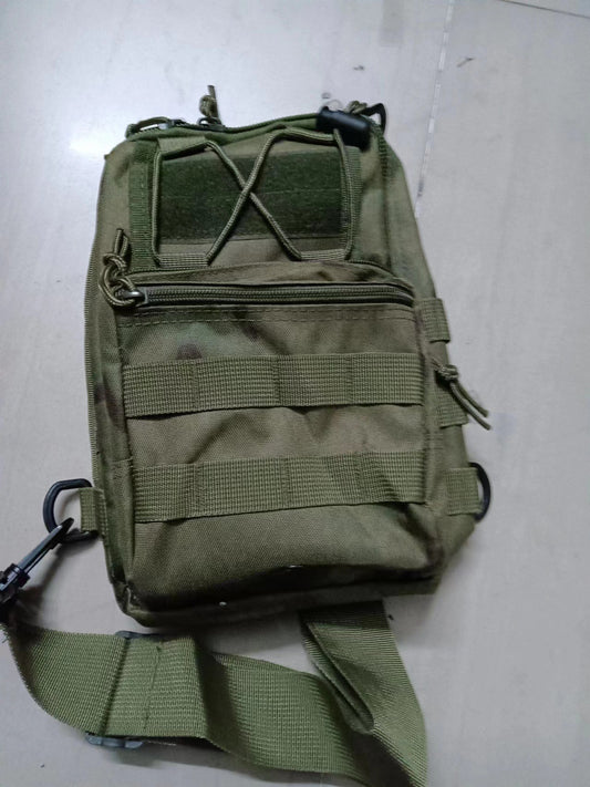Tactical Sling Bag FG Foliage Green Camo 600D Waterproof Crossbody Backpack MOLLE EDC Shoulder Pack V888-ELOSUNG44049