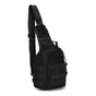 Tactical Sling Bag Classic Black 600D Waterproof Crossbody Backpack MOLLE EDC Shoulder Pack for Urban Hiking V888-ELOSUNG44050