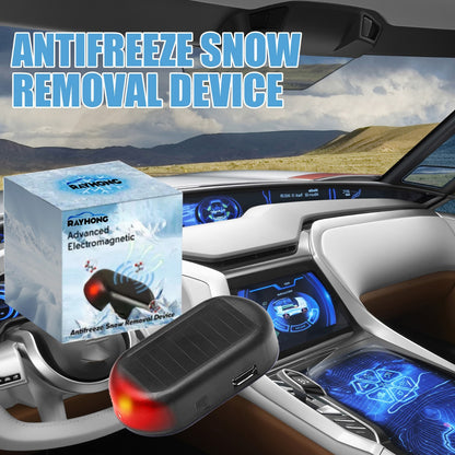 Solar Powered Car Antifreeze Snow Removal Device Electromagnetic Windshield De-icer Anti-Fog Frost Tool for V888-ELOSUNG44134