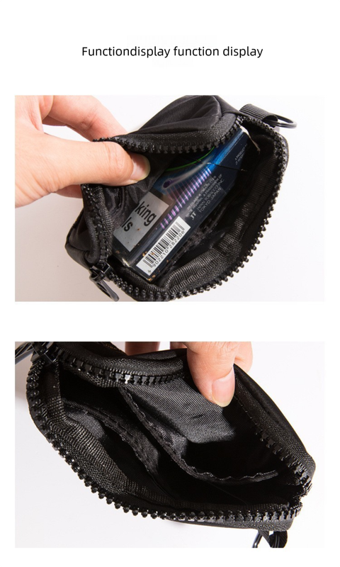 Small Nylon Coin Purse Zip Wallet Waterproof Mini Pouch Key Card Holder Lightweight EDC Organizer Army Green V888-ELOSUNG44172