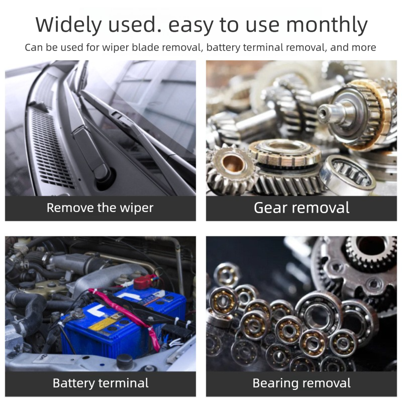 Heavy Duty Adjustable Car Wiper Arm Puller Tool Battery Terminal & Alternator Bearing Remover 9-30mm Opening V888-ELOSUNG44223
