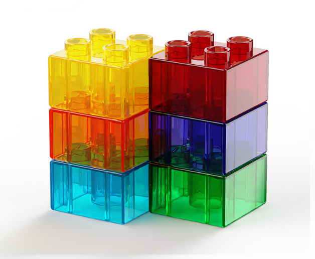 30pcs Large Building Blocks Transparent 2x2 Bricks Compatible Base Parts Educational Construction Toy for V888-ELOSUNG44240