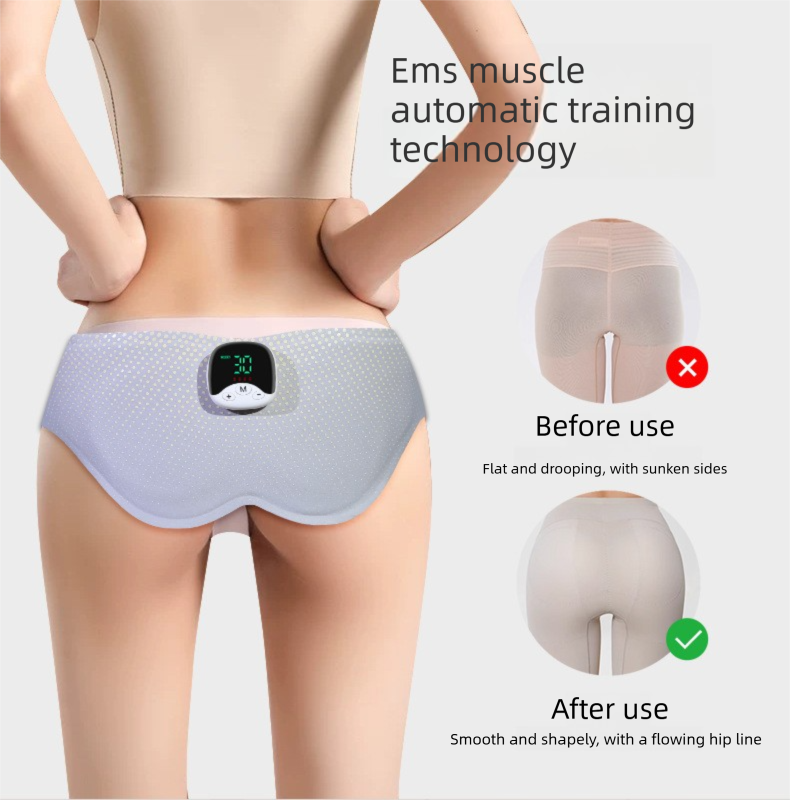Electric Hip Trainer EMS Muscle Stimulator Buttock Lifting Belt with Remote Control 10 Modes 30 Intensity V888-ELOSUNG44253