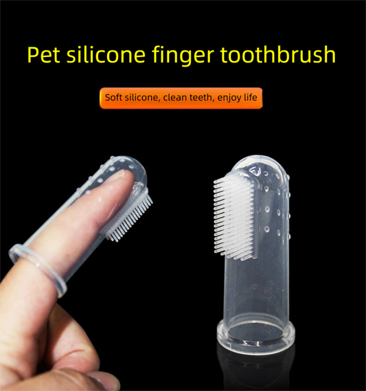 5 PCS Soft Silicone Pet Finger Toothbrush for Dogs & Cats Gentle Dental Care Breath Freshener Tartar Remover V888-ELOSUNG44260