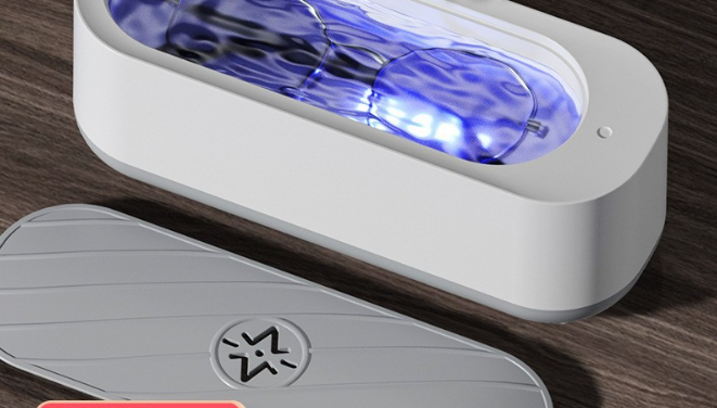 USB Plug-in Sonic Vibration Jewellery & Glasses Cleaner - High Frequency Washing Machine with Blue Light for V888-ELOSUNG44314