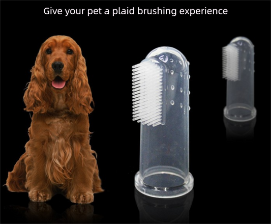3 PCS Soft Silicone Pet Finger Toothbrush - Gentle Dental Care & Gum Massager for Dogs & Cats - Breath V888-ELOSUNG44398