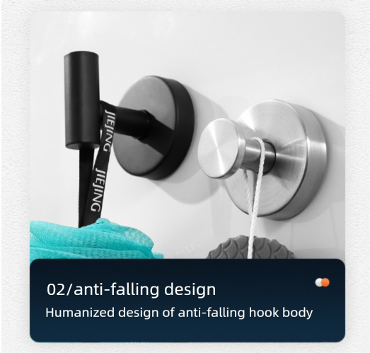 Stainless Steel Vacuum Suction Cup Hook Rack 3-Hook Silver Wall Mounted Towel Rail for Bathroom and Kitchen V888-ELOSUNG44420