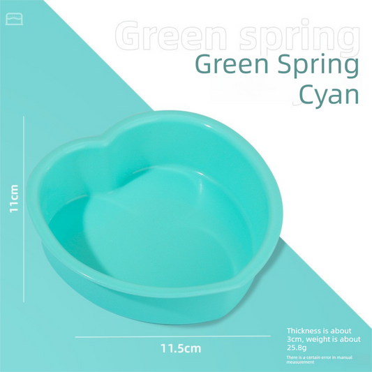 Heart Shaped Silicone Baking Mould - Non-Stick Mousse Cake & Jelly Pan - Easy Release Polished Interior for V888-ELOSUNG44433