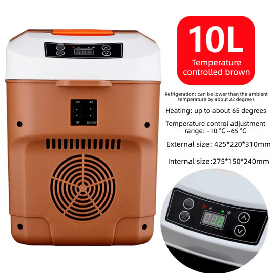 10L Portable Electric Cooler & Warmer Car Fridge with Digital Display 12V/240V Dual Power for Camping Road V888-ELOSUNG44503