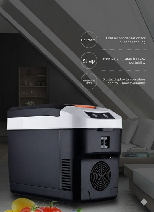 10L Portable Electric Cooler & Warmer Car Fridge with Digital Display 12V/240V Dual Power for Camping Road V888-ELOSUNG44503