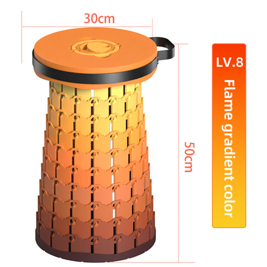 Portable Retractable Stool MAX Gen 8 Telescopic Camping Seat 50cm Tall Extra Wide Heavy Duty for Fishing BBQ V888-ELOSUNG44506