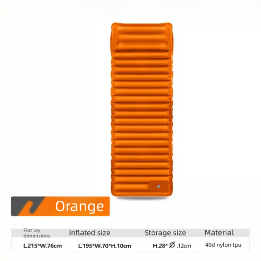 Ultralight TPU Inflatable Camping Mattress 195x70x10cm Portable Press Pump Sleeping Pad Moisture-Proof V888-ELOSUNG44514
