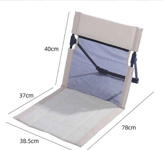Portable Folding Camping Chair with Aluminum Support Rod Lightweight Mesh Lawn Seat and Backrest for Outdoor V888-ELOSUNG44519