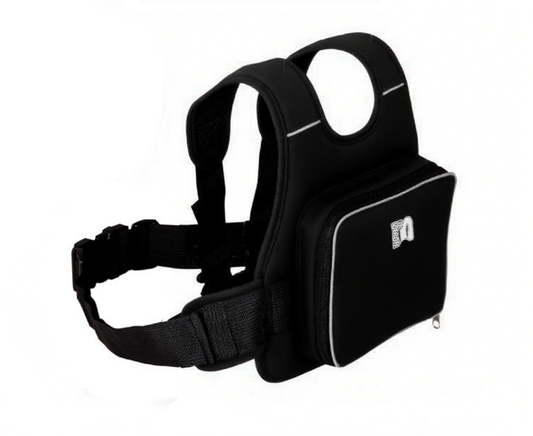 Children Motorcycle Safety Harness for Electric Bike Adjustable Kids Security Strap with Storage Bag Black V888-ELOSUNG44526