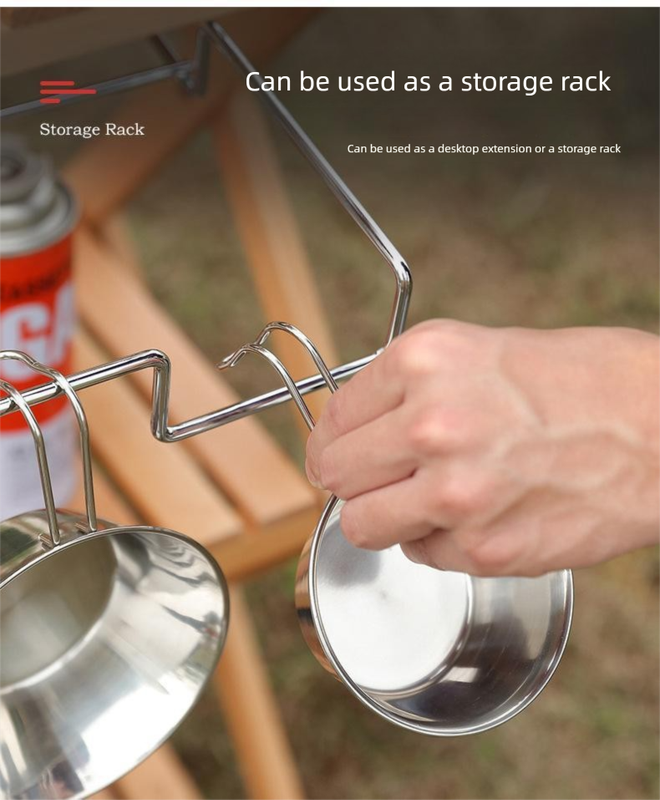 2 PCS Portable Folding Trash Bag Holder Stand Stainless Steel Garbage Bag Rack for Camping Picnic Kitchen and V888-ELOSUNG44532