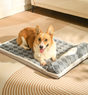 Thickened Soft Pet Bed Mat M Size Grey Comfortable Dog Sleeping Pad Washable Cushion for Medium Dogs and Cats V888-ELOSUNG44551