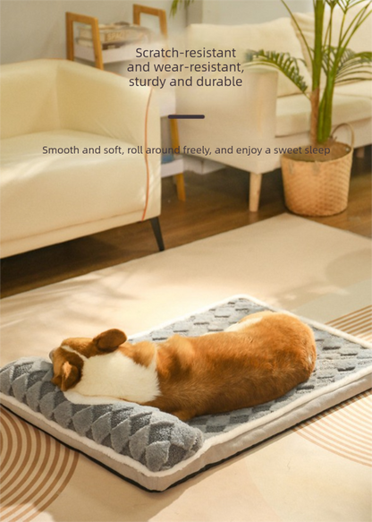Thickened Soft Pet Bed Mat M Size Light Green Comfortable Dog Sleeping Pad Washable Cushion for Medium Dogs V888-ELOSUNG44557