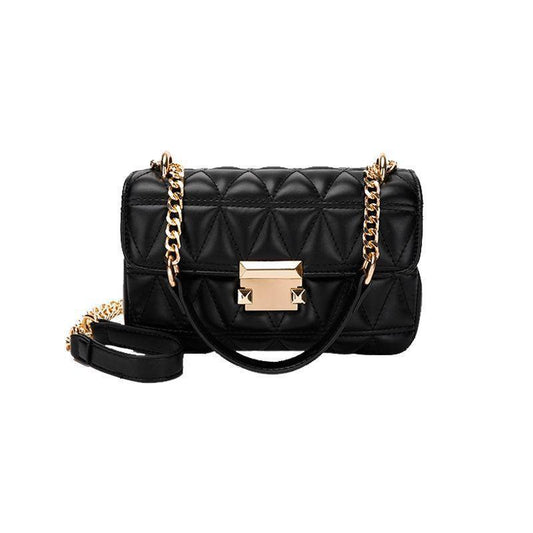 Quilted Chain Crossbody Bag for Women Classic Black Shoulder Underarm Bag Elegant Designer Style Luxury V888-ELOSUNG44560