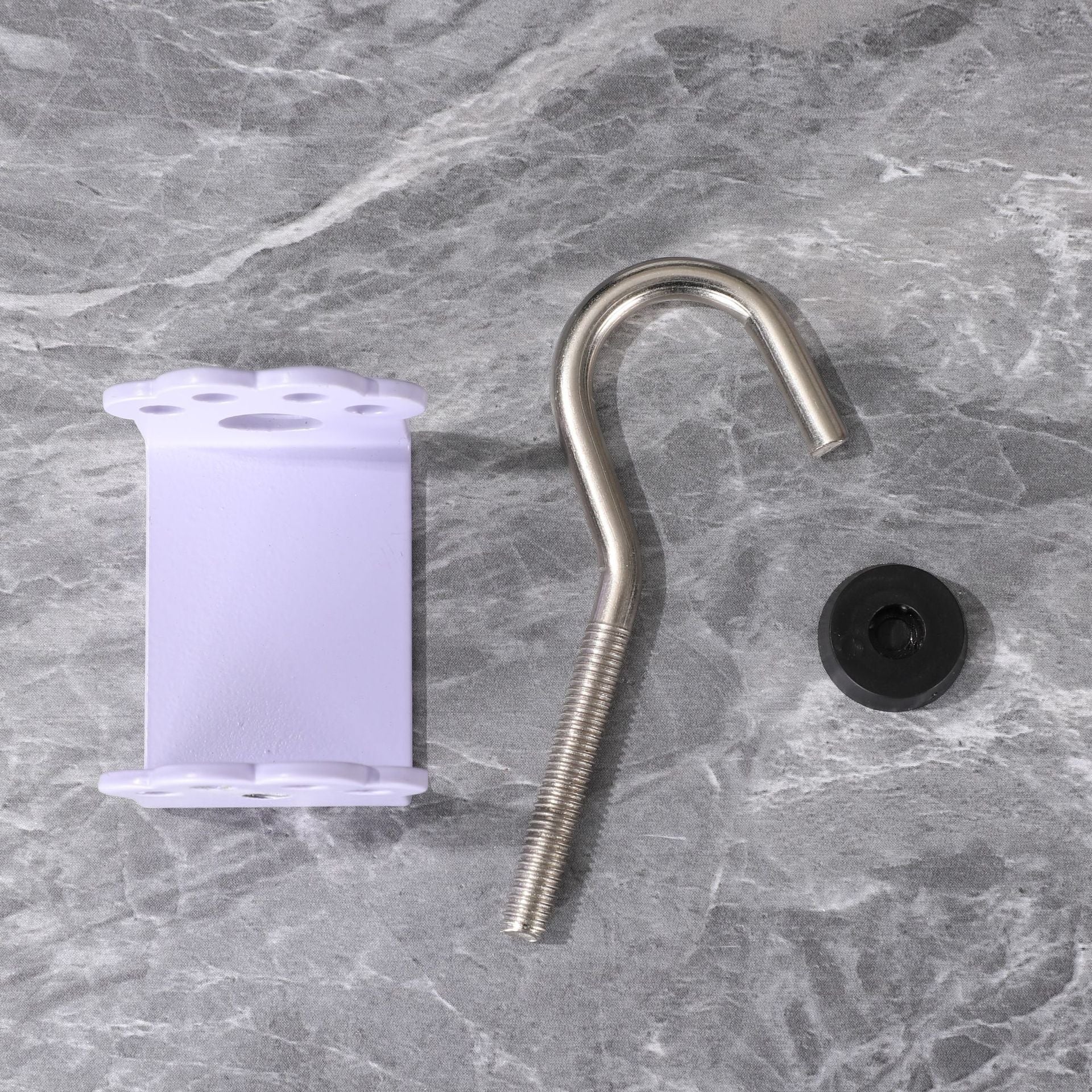 Macaron Paw Table Side Hook 2-Piece Set Adjustable Desk Hanging Clamp No-Drill Portable Bag Hook Light Purple V888-ELOSUNG44587