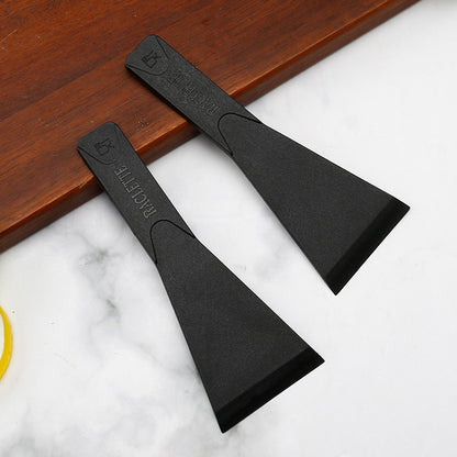 2 PCS Non-Stick Nylon Raclette Scrapers Heat Resistant Mini Spatula Turners for Cheese Baking & Cookware V888-ELOSUNG44612