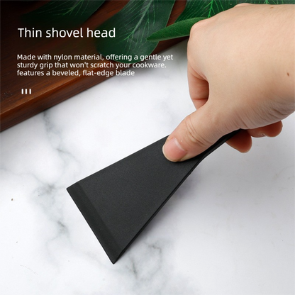 2 PCS Non-Stick Nylon Raclette Scrapers Heat Resistant Mini Spatula Turners for Cheese Baking & Cookware V888-ELOSUNG44612