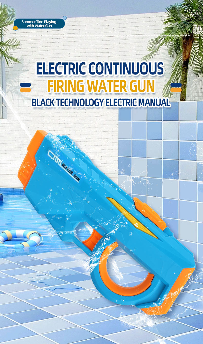 Electric Water Gun Automatic Continuous Fire Squirt Toy 8m Range Rechargeable Battery Outdoor Pool Beach Fun V888-ELOSUNG44613