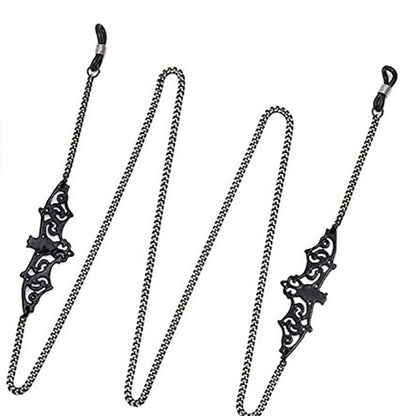 Black Spider Web Eyewear Chain 70cm Anti-Slip Glasses Strap Decorative Gothic Sunglasses Holder with Hollow V888-ELOSUNG44628