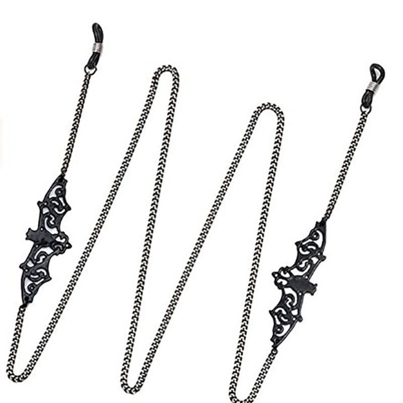 Black Spider Web Eyewear Chain 70cm Anti-Slip Glasses Strap Gothic Web Pendant Sunglasses Holder for Women V888-ELOSUNG44630
