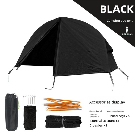 Single Person Off-Ground Camping Tent Portable Folding Bed Cover with Mosquito Net UV-Resistant Fishing Tent V888-ELOSUNG44636