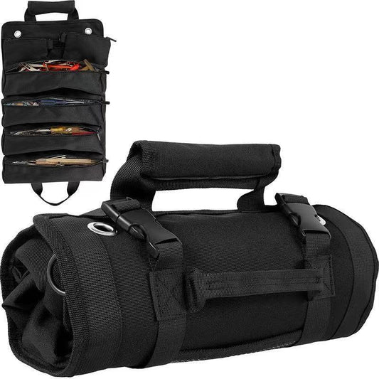 Heavy Duty Tool Roll Up Bag Organiser Multi-Pocket Canvas Carry Pouch for Electrician DIY Mechanic & 4WD V888-ELOSUNG44644