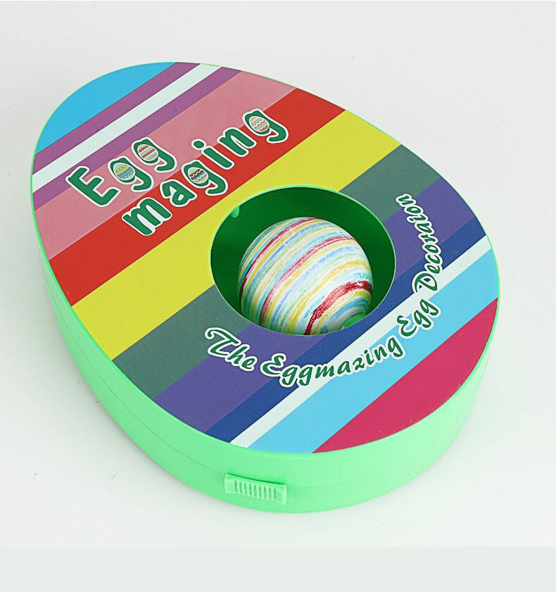 Easter Egg Decorating Kit Electric DIY Egg Painting Machine with 8 Colourful Markers and 3 Toy Eggs Rainbow V888-ELOSUNG44759