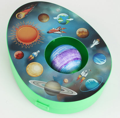 Easter Egg Decorating Kit Electric DIY Planet and Galaxy Painting Machine with 8 Markers and 3 Toy Eggs Space V888-ELOSUNG44761