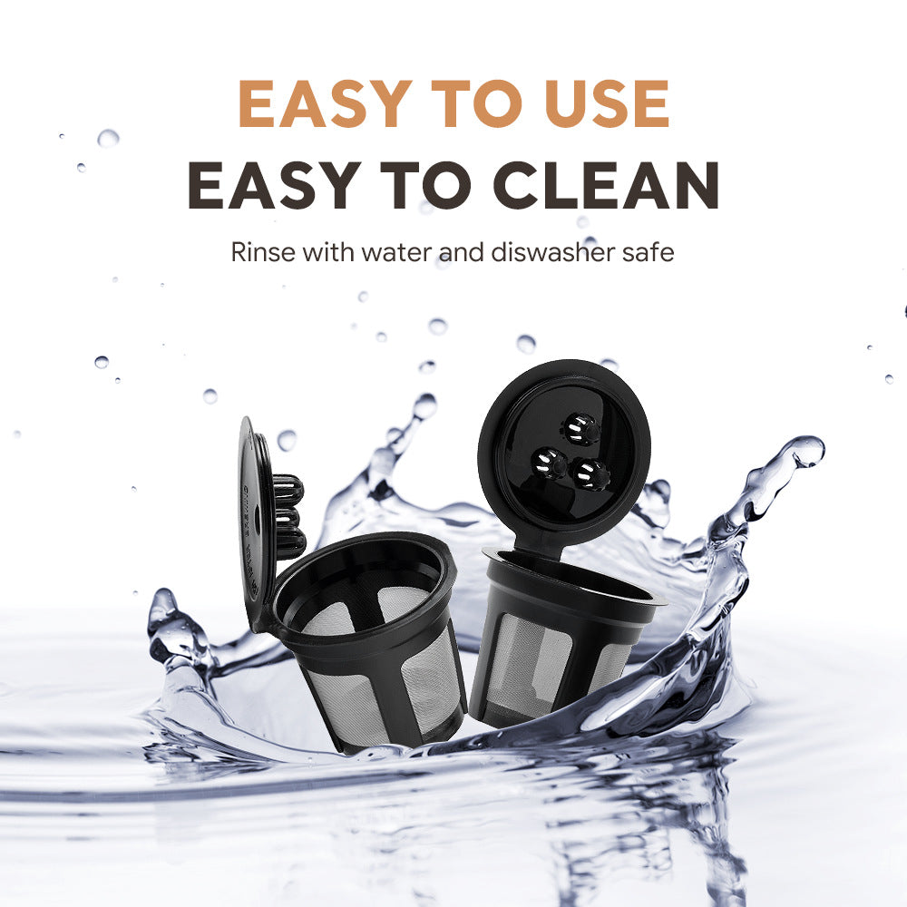 Reusable K-Cup Coffee Pod Filter for Ninja Dual Brew Coffee Makers Triple Hole Capsule Shell UA2227 V888-ELOSUNG44763