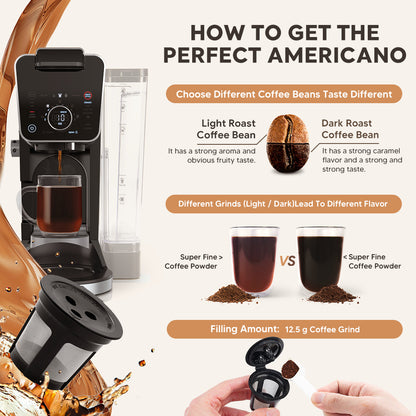 Reusable K-Cup Coffee Pod Filter for Ninja Dual Brew Coffee Makers Triple Hole Capsule Shell UA2227 V888-ELOSUNG44763