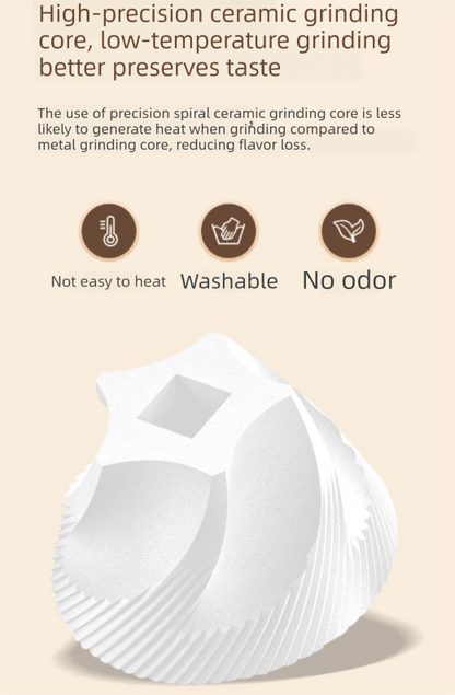Portable Electric Coffee Grinder Wireless Rechargeable Burr Mill with Cleaning Brush Automatic Bean Grinder V888-ELOSUNG44772