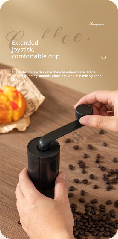 MDJ-22 Manual Hand-Crank Coffee Grinder Precision Burr Mill with Adjustable Settings - New Value Edition V888-ELOSUNG44820