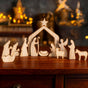 Easter Resurrection Scene Set Mini Wooden Figurine Ornament - Artistic Hill & Empty Tomb Creative Tabletop V888-ELOSUNG44860