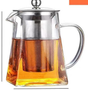 750ml Heat Resistant Glass Teapot with 304 Stainless Steel Infuser Thickened Square Base Loose Leaf Tea Maker V888-ELOSUNG44868